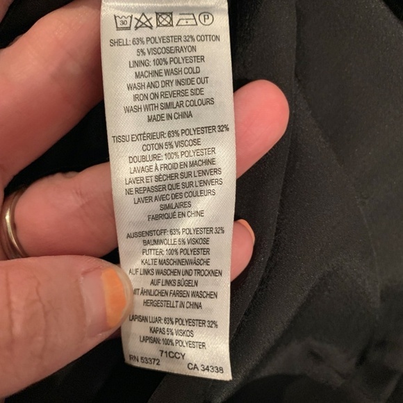 French Connection Supernova Star Jacquard Black Dress Size 4 NWT - Picture 5 of 6